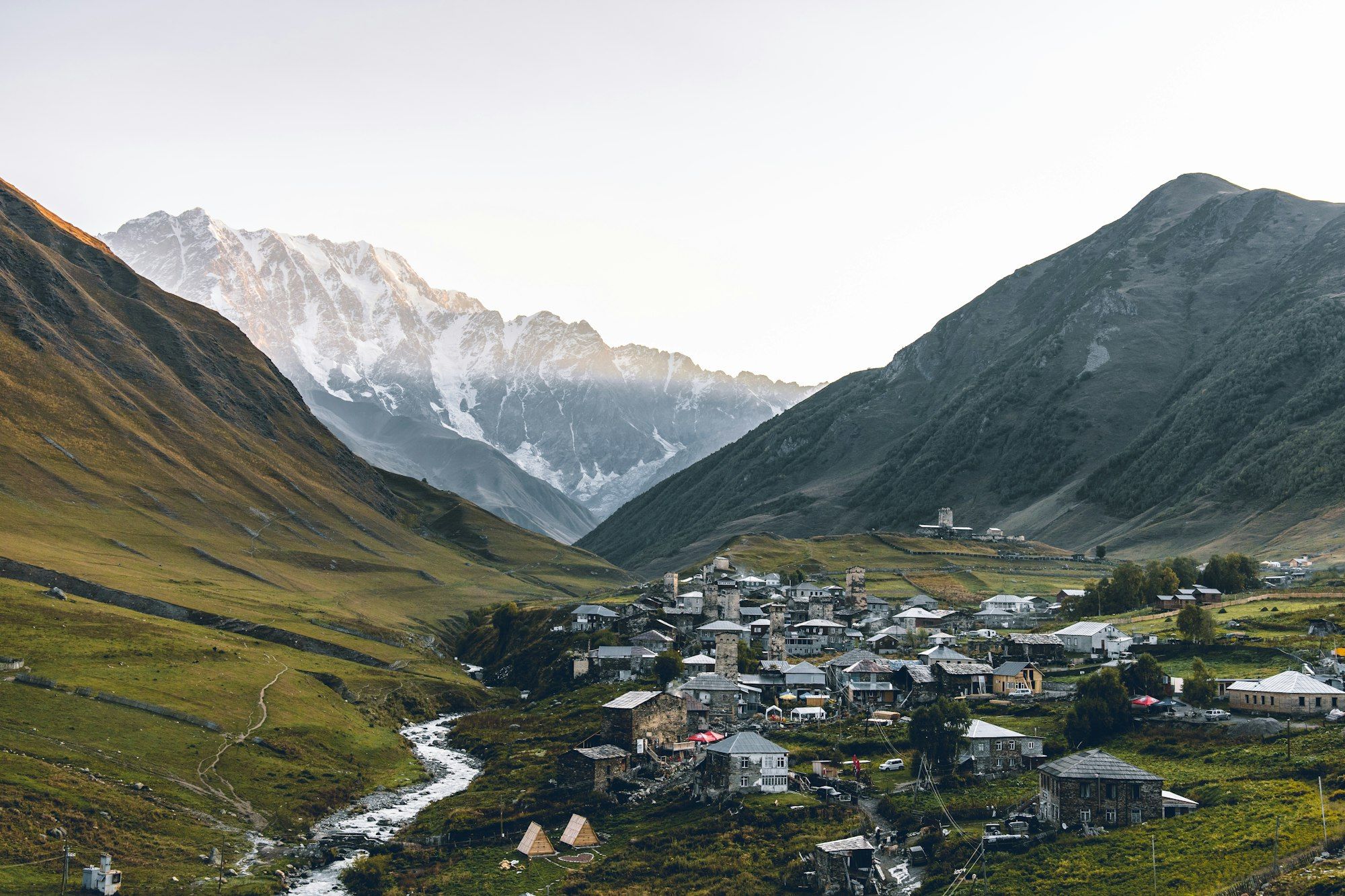 The stone tower villages of Ushguli in Upper Svaneti